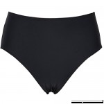 Hilor Women's UPF 50+ High Waisted Bikini Briefs Basic Solid Color Swim Bottom Tankini Shorts Black B071CQK6M2